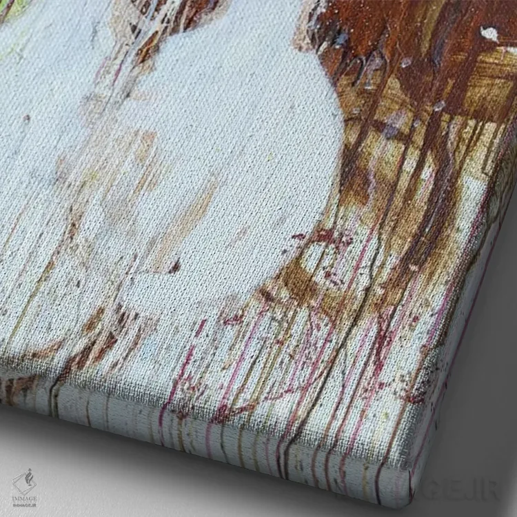 تابلو مدرن موسیقی در وجود من اثر کنت یانگستروم - نمای نزدیک بافت بوم