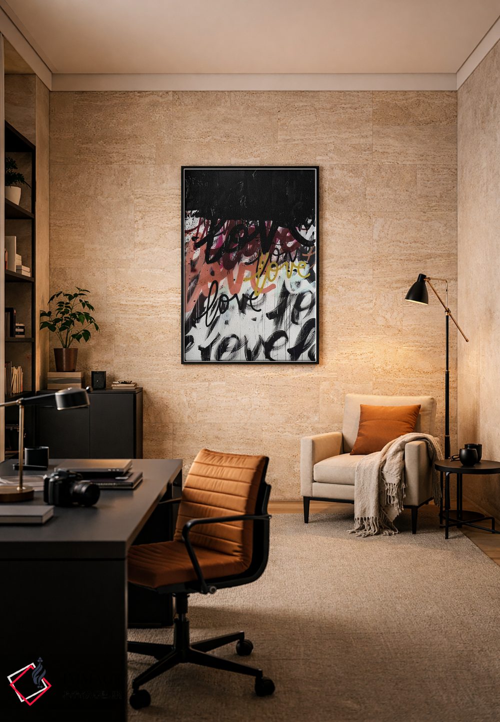 تابلو مدرن عشق من واضح است اثر کنت یانگستروم - D6B