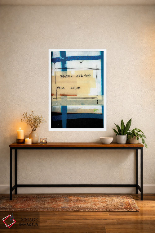 تابلو دکوراتیو مدادشمعی های شکسته اثر کنت یانگستروم - D4W