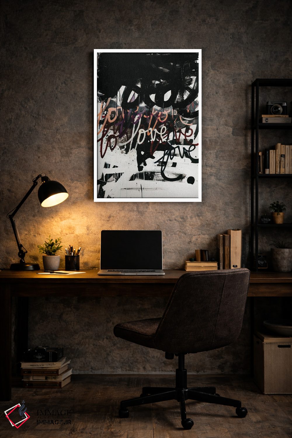 تابلو مدرن عشق آشفته است اثر کنت یانگستروم - D5W