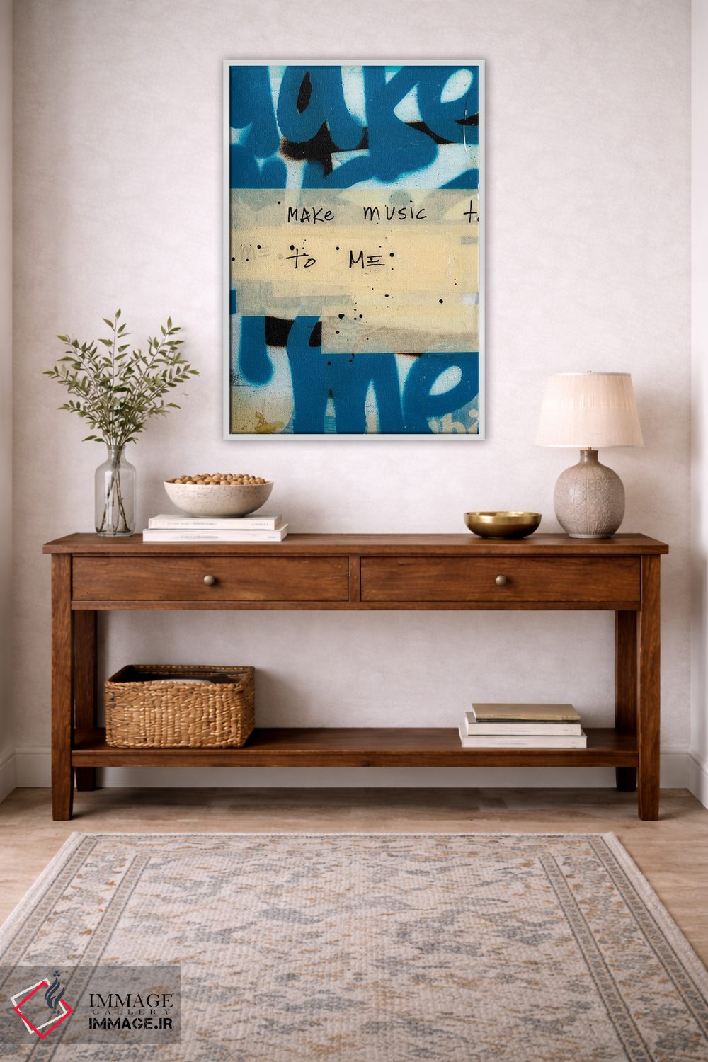 تابلو دکوراتیو برای من موسیقی بساز اثر کنت یانگستروم - D3W