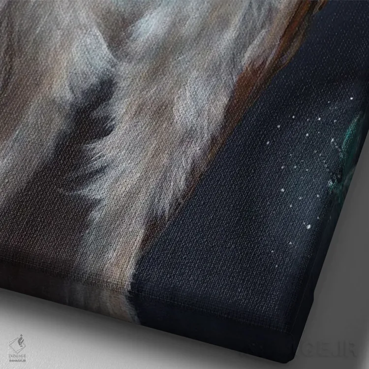 تابلو دکوراتیو ری اثر کایرا ویلسون - نمای نزدیک بافت بوم