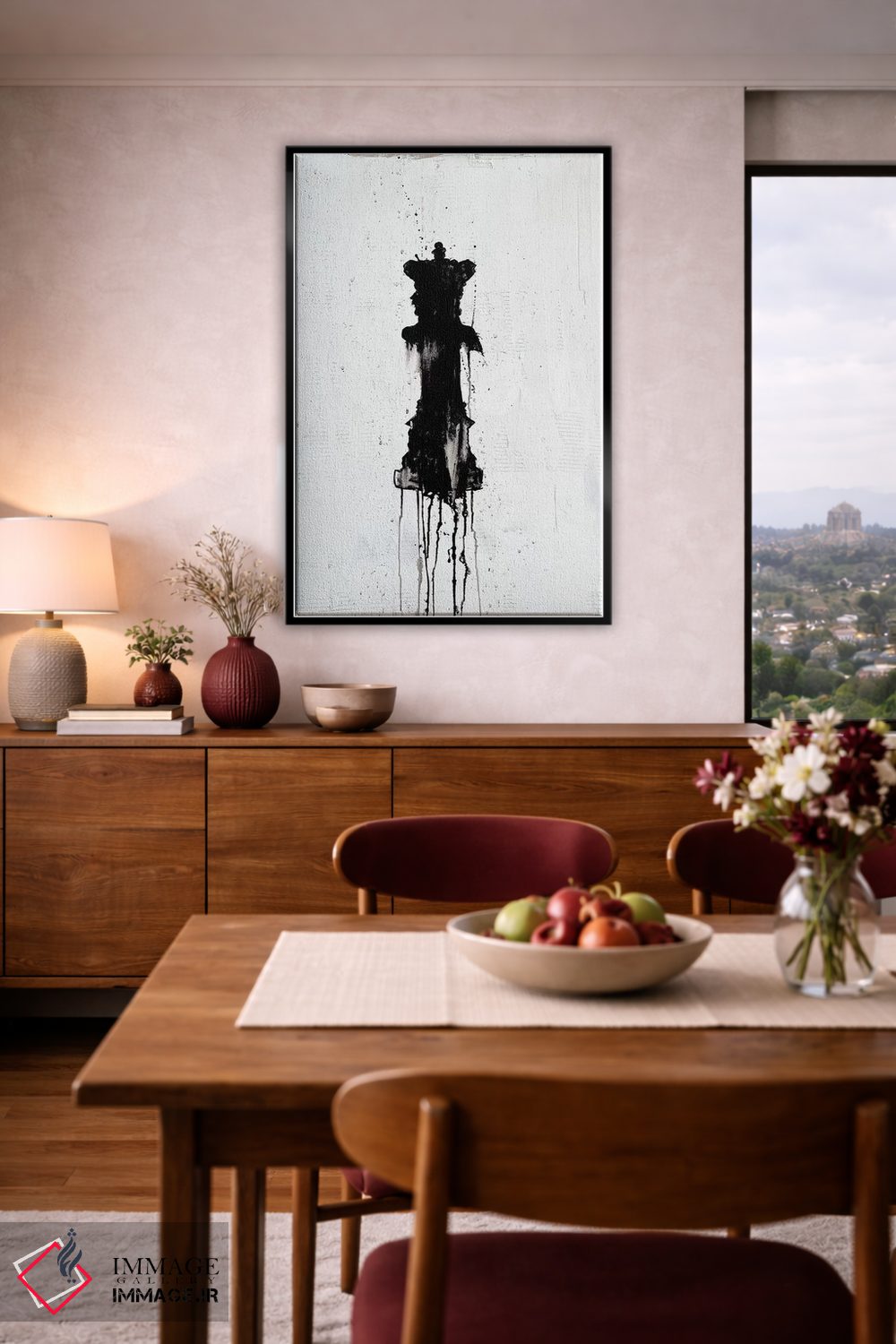 تابلو انتزاعی ملکه اثر کنت یانگستروم - D3B