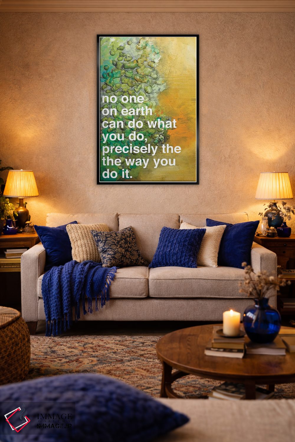 تابلو مدرن هیچ کس ۲ اثر کنت یانگستروم - D5B