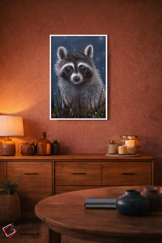 تابلو دکوراتیو راکون اثر کایرا ویلسون - D3W