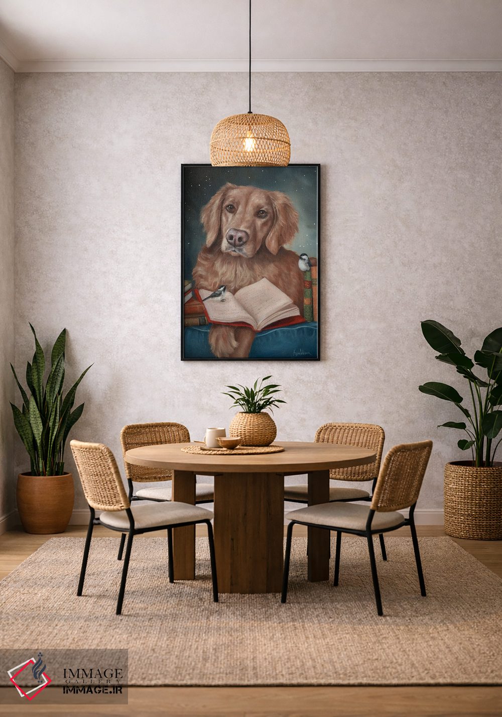 تابلو دکوراتیو استراحت با کتاب اثر کایرا ویلسون - D3B