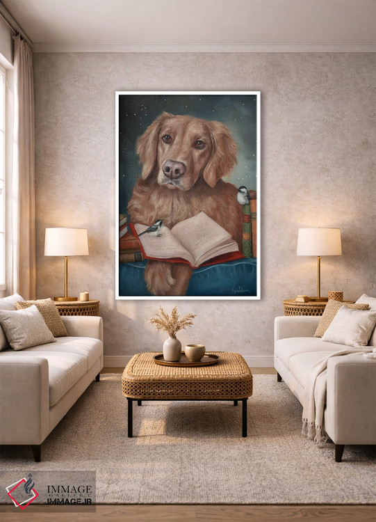 تابلو دکوراتیو استراحت با کتاب اثر کایرا ویلسون - D1W