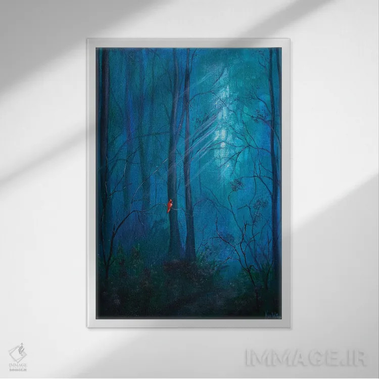 تابلو دکوراتیو کارباورال جنگلی اثر کایرا ویلسون - نمای قابدار سفید