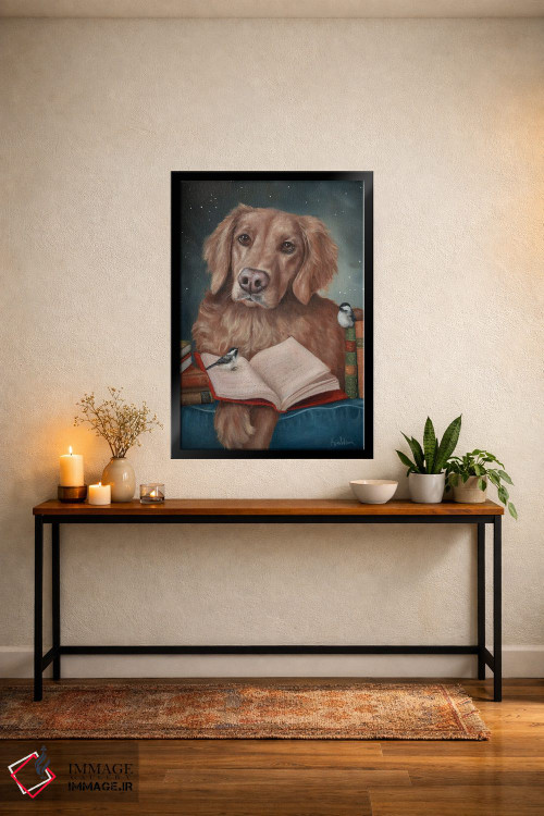 تابلو دکوراتیو استراحت با کتاب اثر کایرا ویلسون - D5B