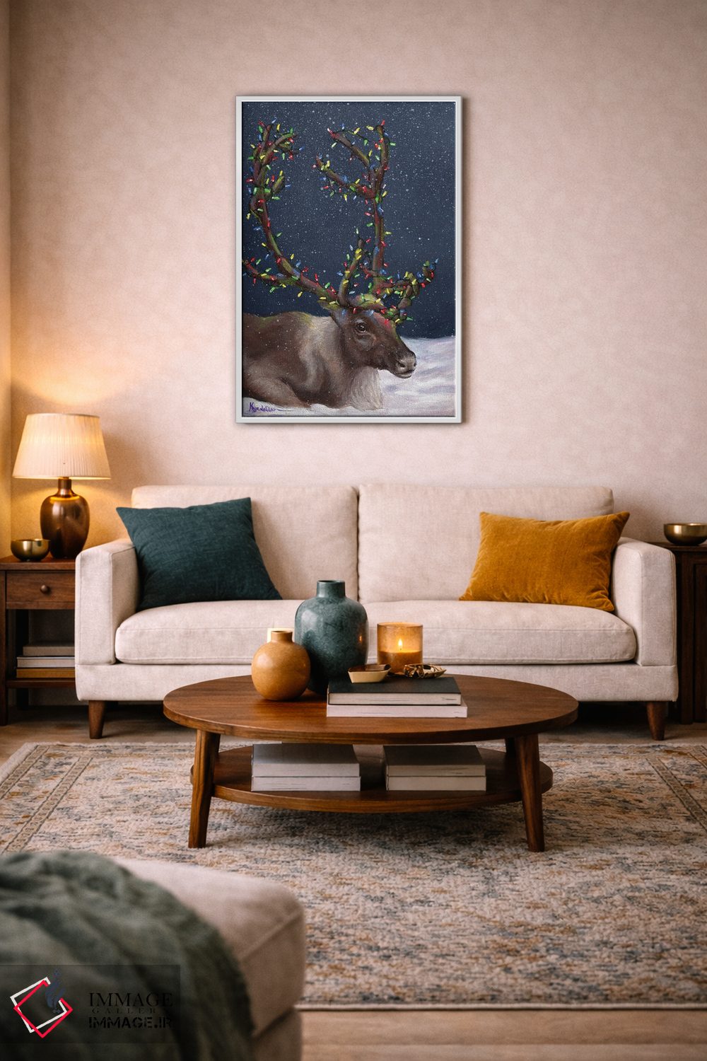 تابلو دکوراتیو گوزن شمالی ۲ اثر کایرا ویلسون - D2W