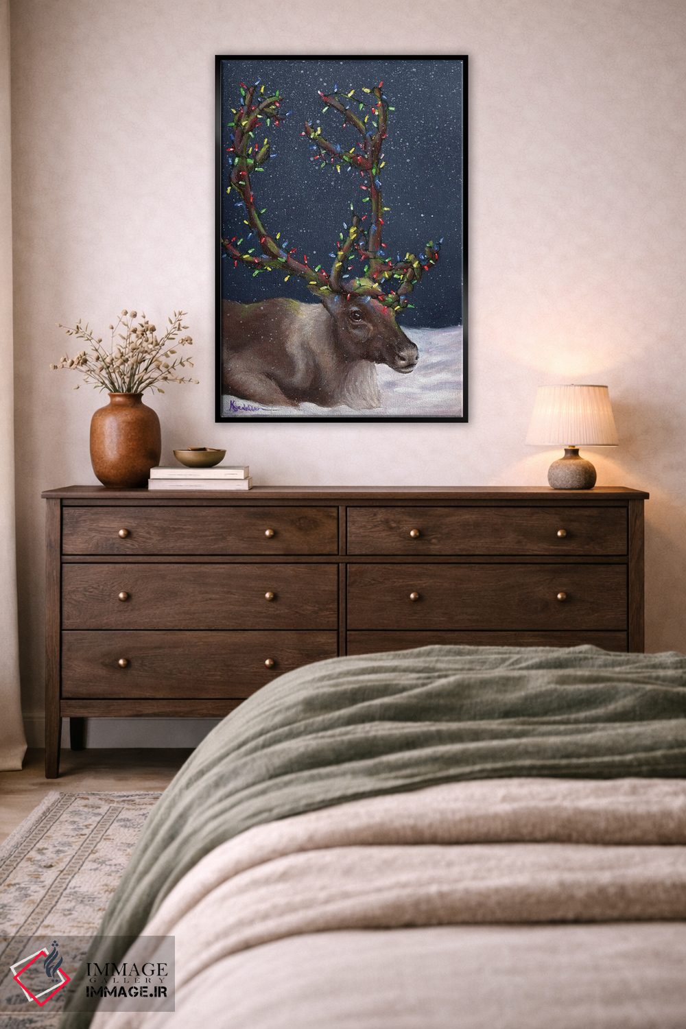 تابلو دکوراتیو گوزن شمالی ۲ اثر کایرا ویلسون - D4B