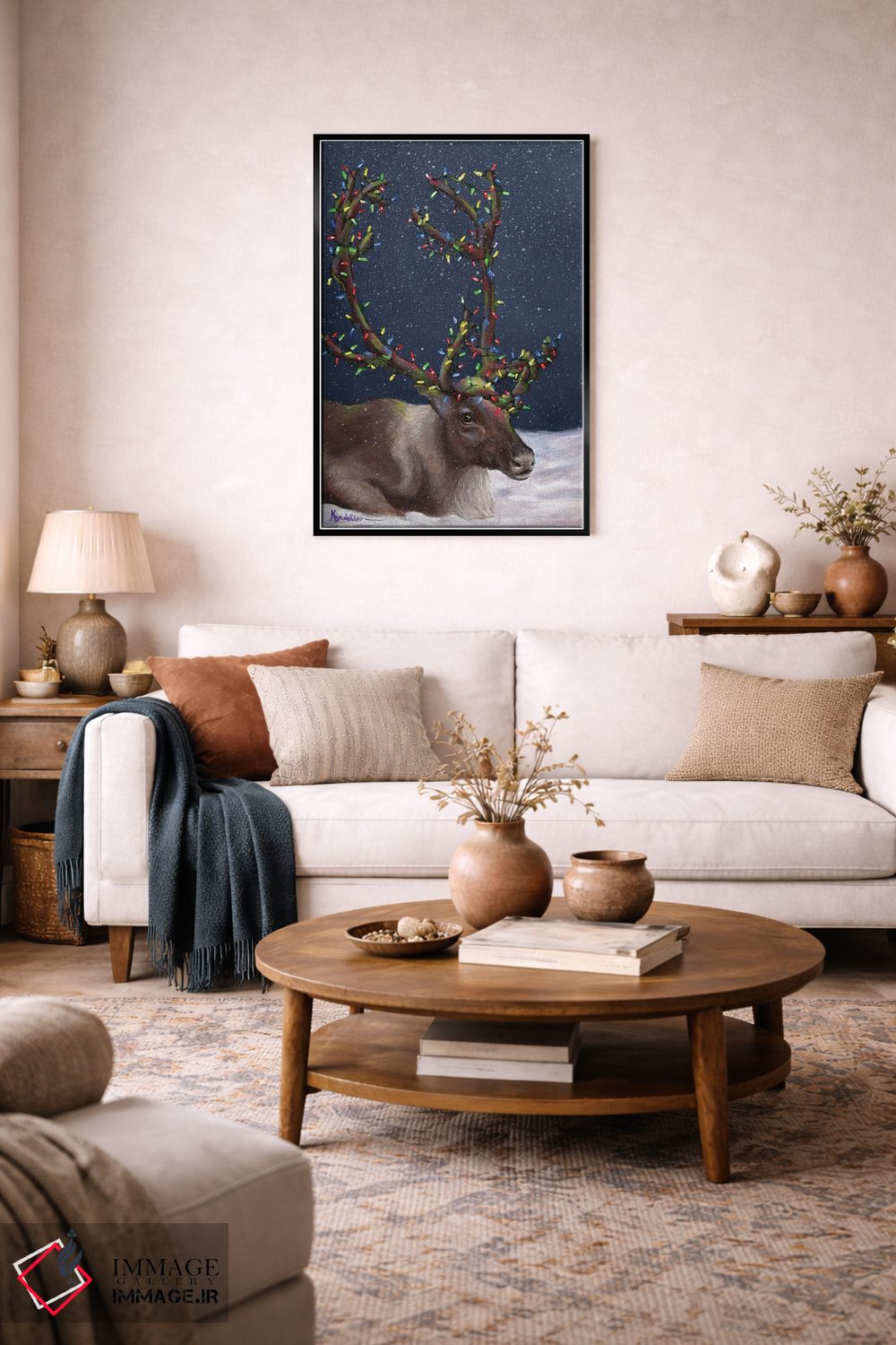 تابلو دکوراتیو گوزن شمالی ۲ اثر کایرا ویلسون - D3B