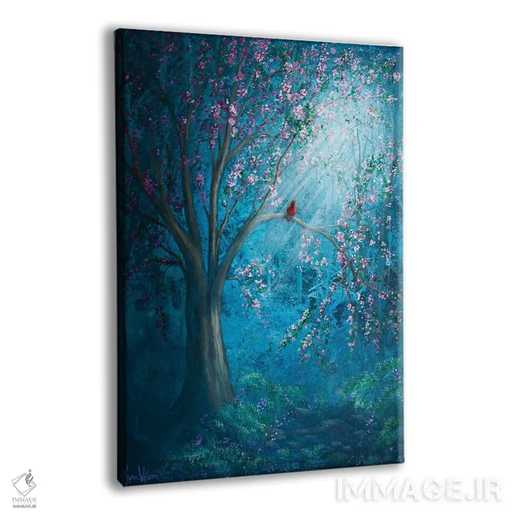 تابلو دکوراتیو شکوفه اثر کایرا ویلسون - نمای پرسپکتیو محصول