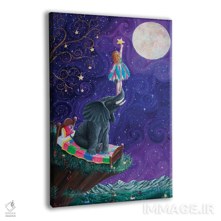 تابلو دکوراتیو سومنیم اثر کایرا ویلسون - نمای پرسپکتیو محصول