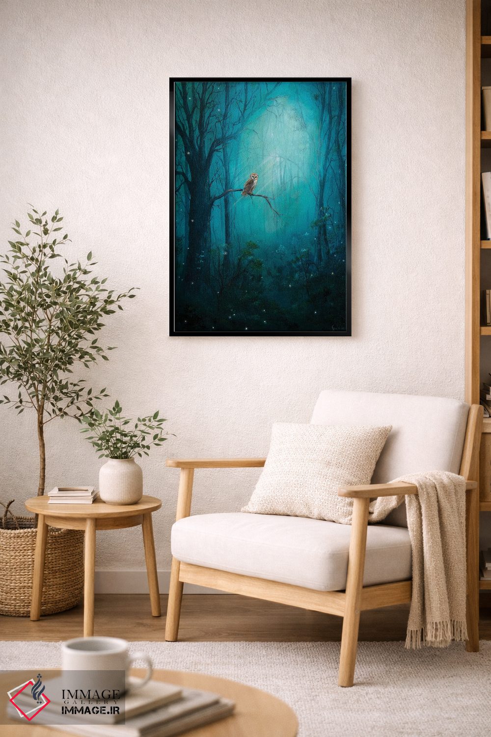 تابلو دکوراتیو جغد جنگلی اثر کایرا ویلسون - D2B