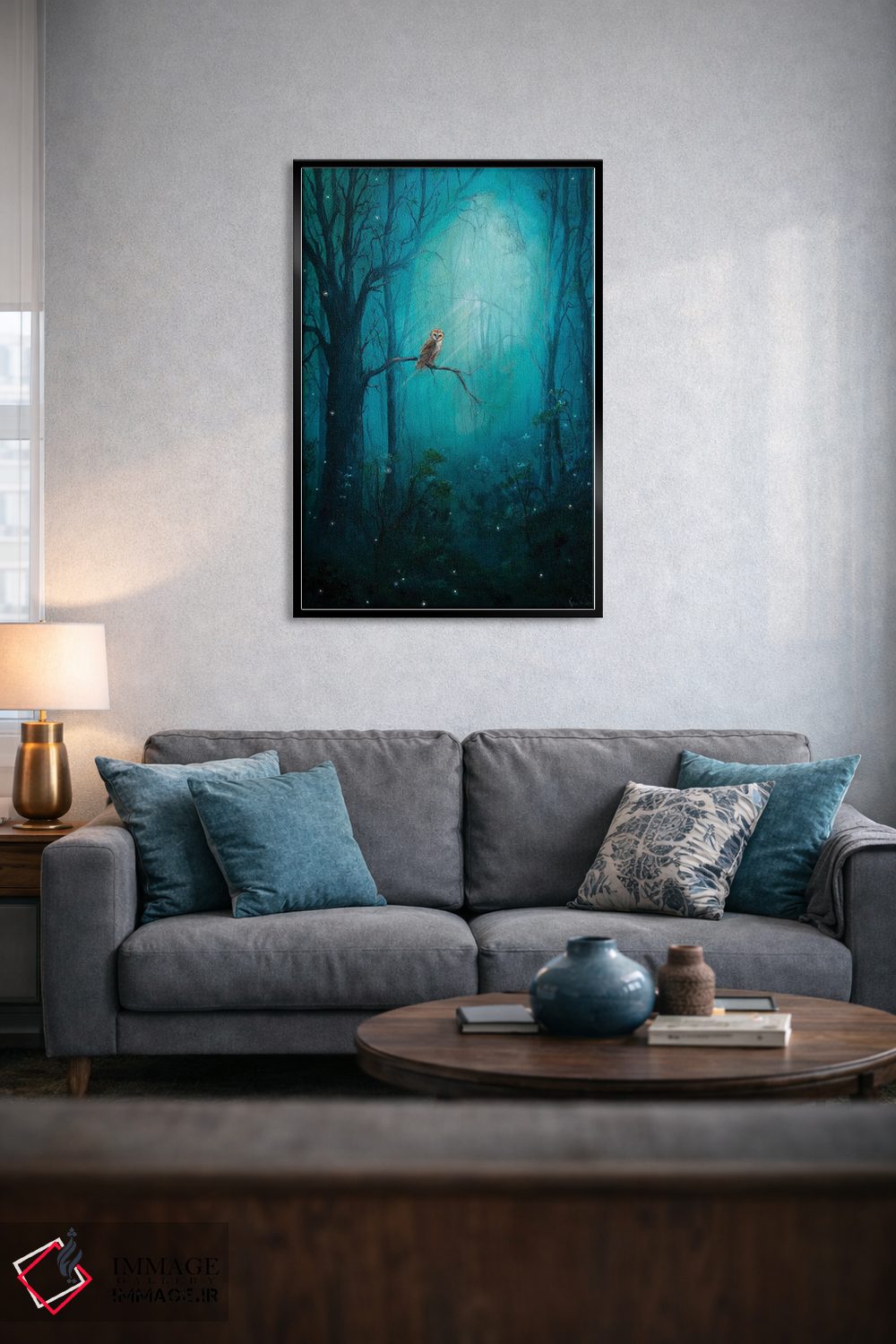 تابلو دکوراتیو جغد جنگلی اثر کایرا ویلسون - D5B