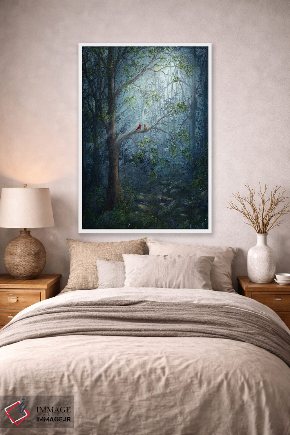 تابلو دکوراتیو جفت جنگلی اثر کایرا ویلسون - D1W