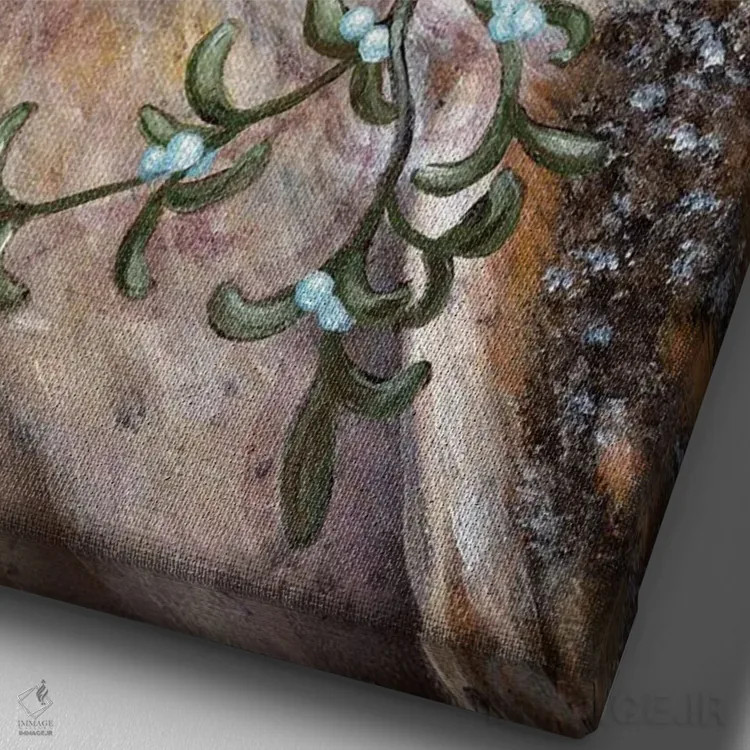 تابلو دکوراتیو میستل اثر کایرا ویلسون - نمای نزدیک بافت بوم