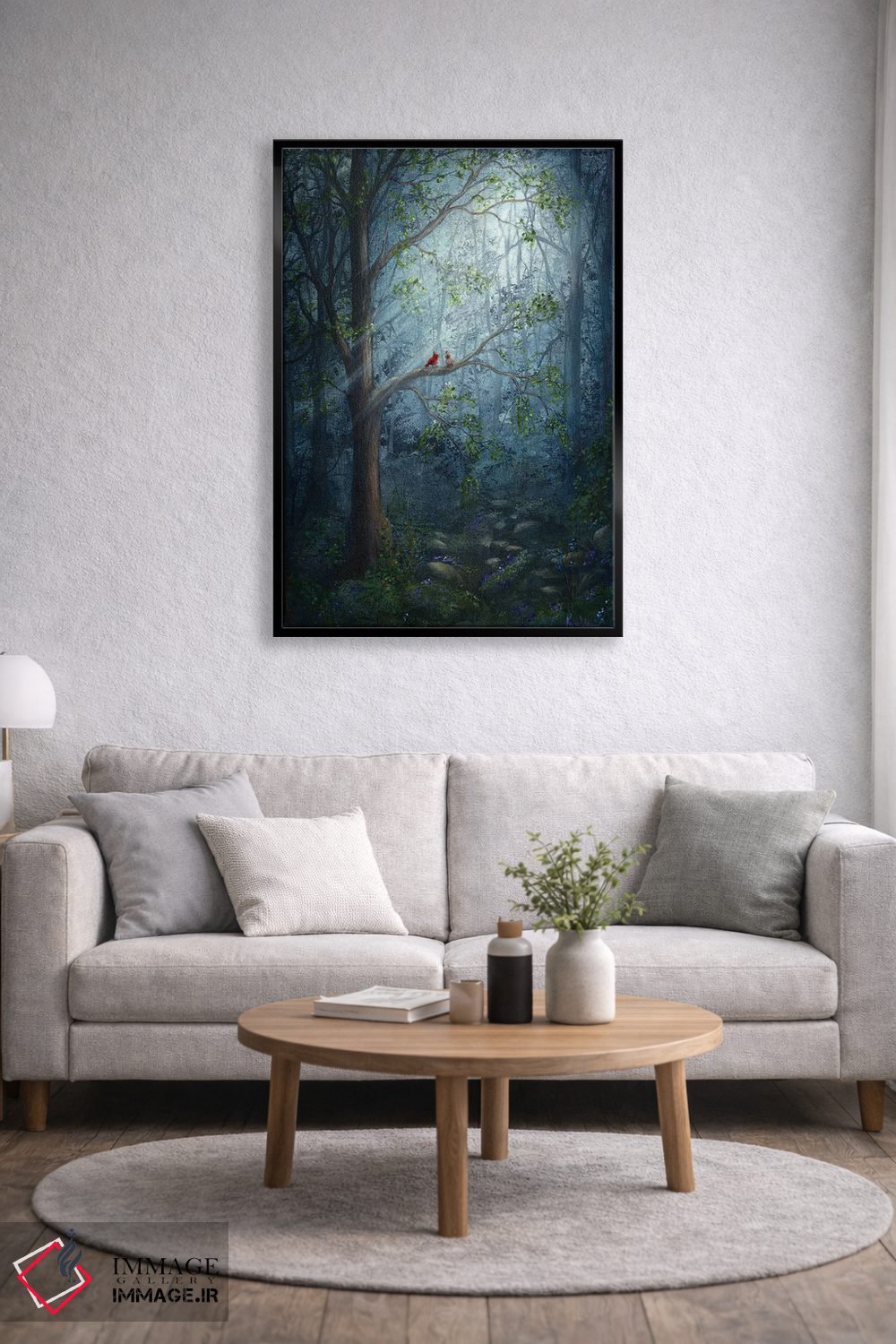 تابلو دکوراتیو جفت جنگلی اثر کایرا ویلسون - D5B