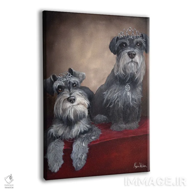 تابلو دکوراتیو شاهزاده خانم ها اثر کایرا ویلسون - نمای پرسپکتیو محصول