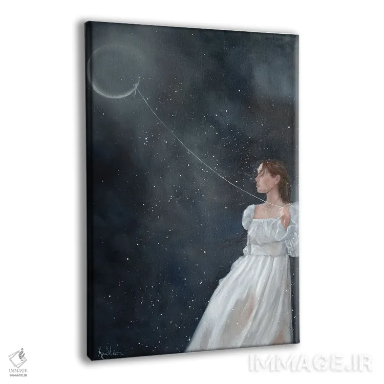 تابلو دکوراتیو پرواز کن به سوی ماه اثر کایرا ویلسون - نمای پرسپکتیو محصول