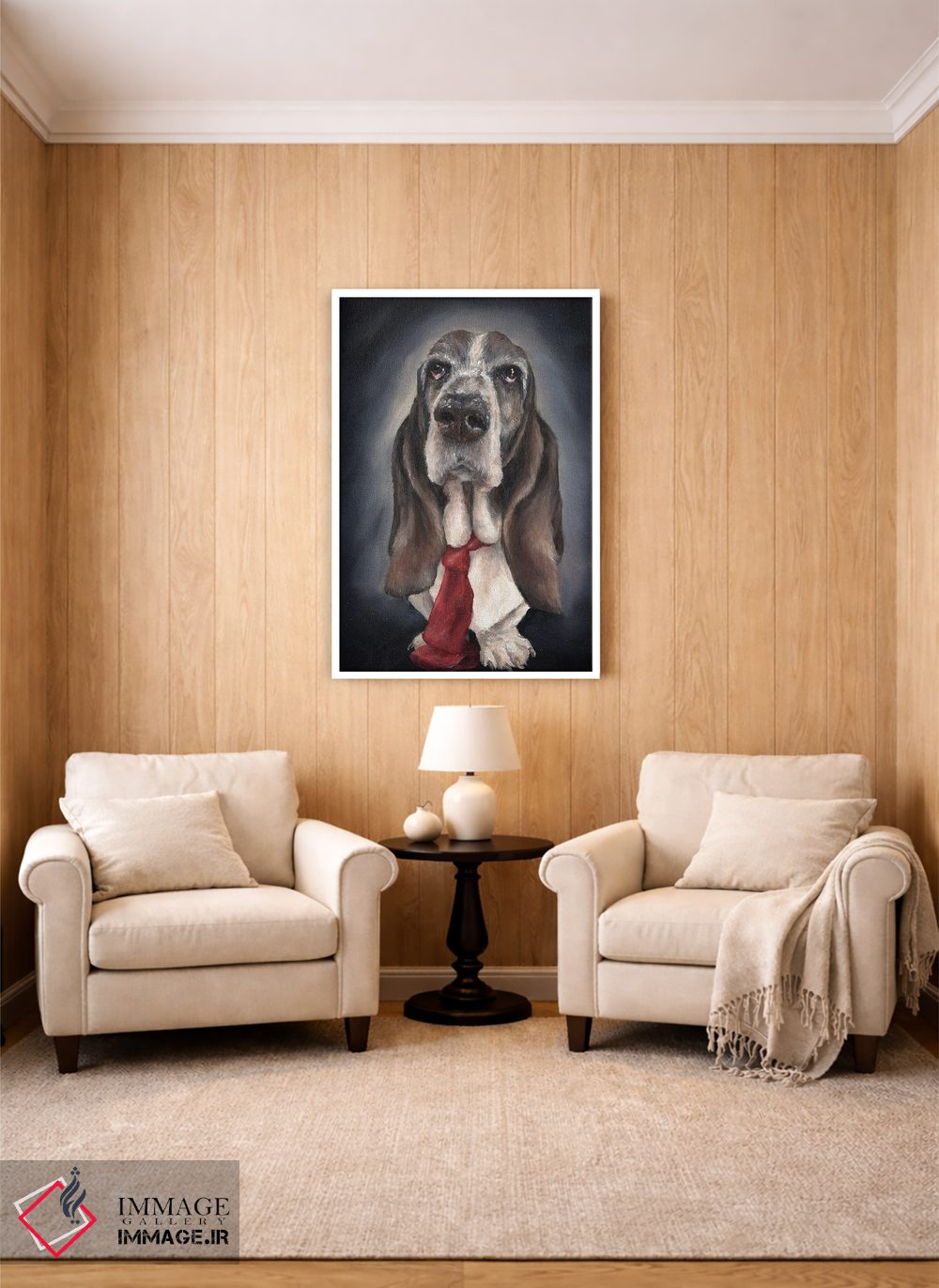تابلو دکوراتیو سگ شکاری اثر کایرا ویلسون - D2W