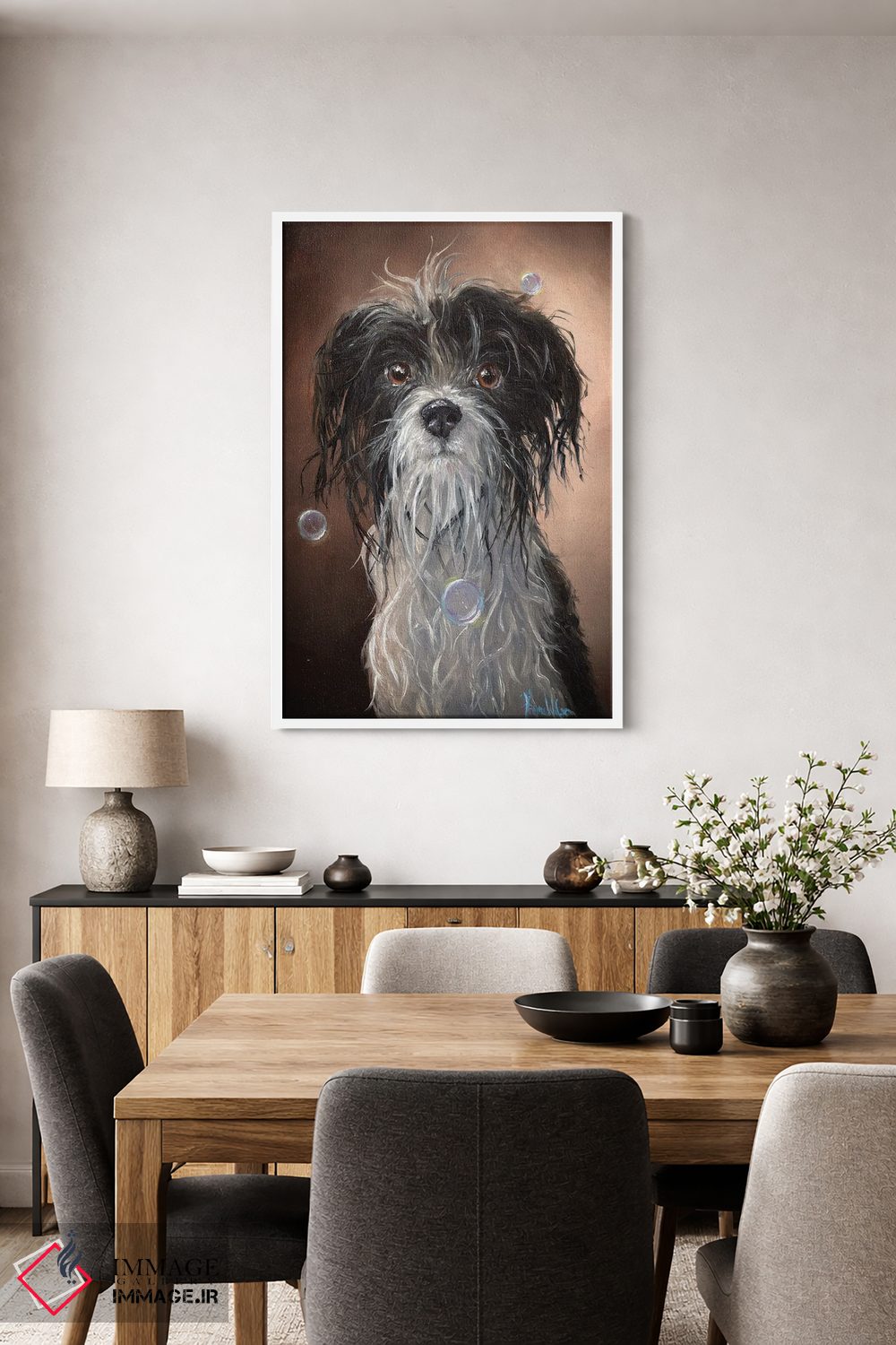 تابلو دکوراتیو سگ خیس اثر کایرا ویلسون - D2W