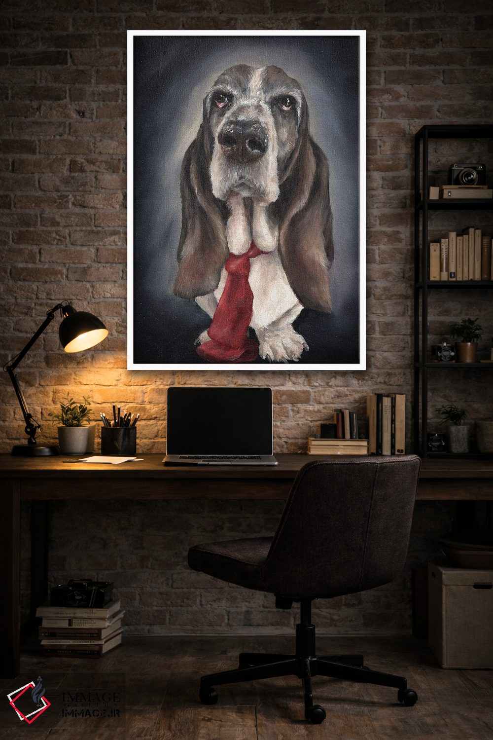 تابلو دکوراتیو سگ شکاری اثر کایرا ویلسون - D4W