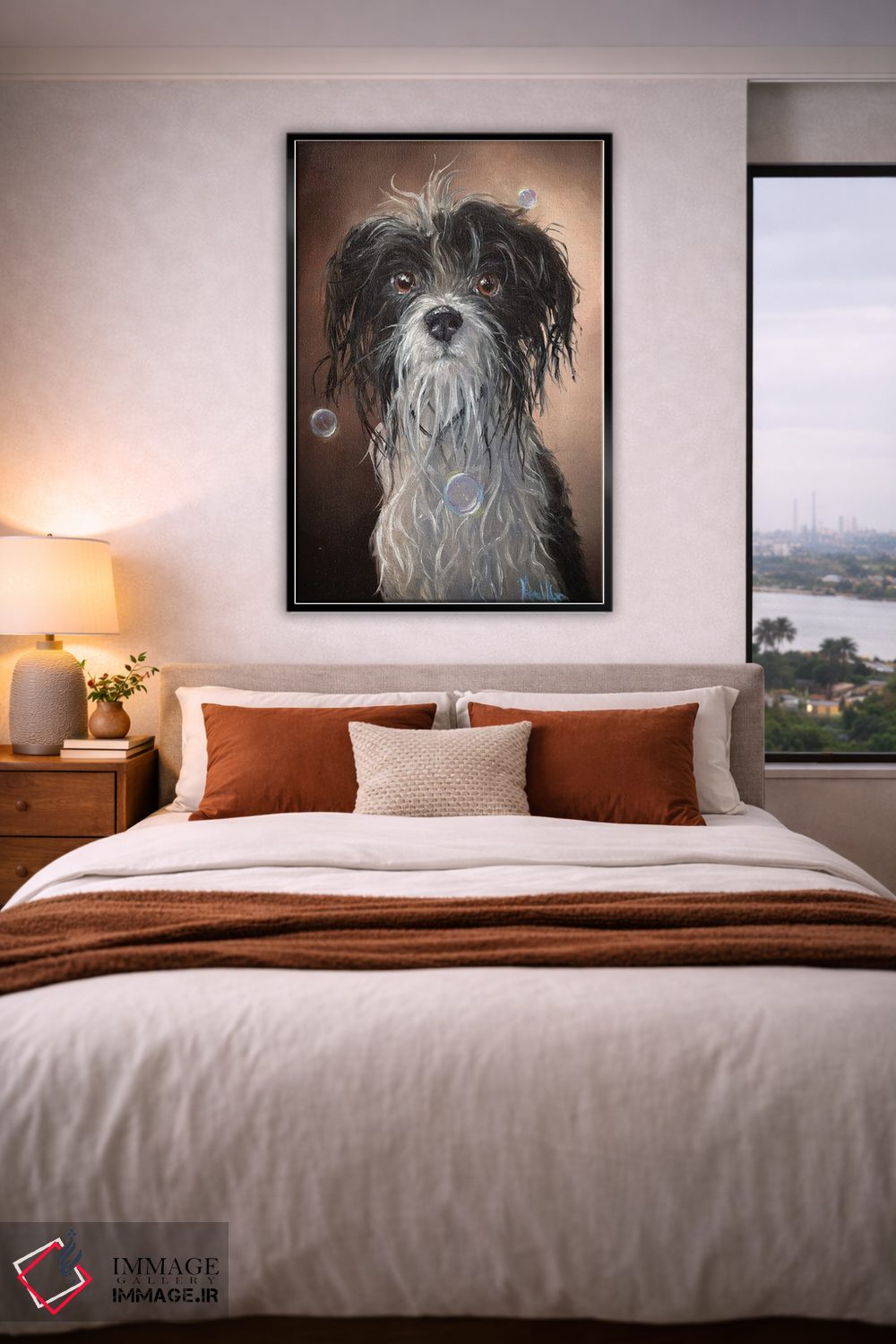 تابلو دکوراتیو سگ خیس اثر کایرا ویلسون - D3B