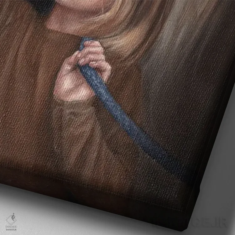 تابلو دکوراتیو فیث اثر کایرا ویلسون - نمای نزدیک بافت بوم