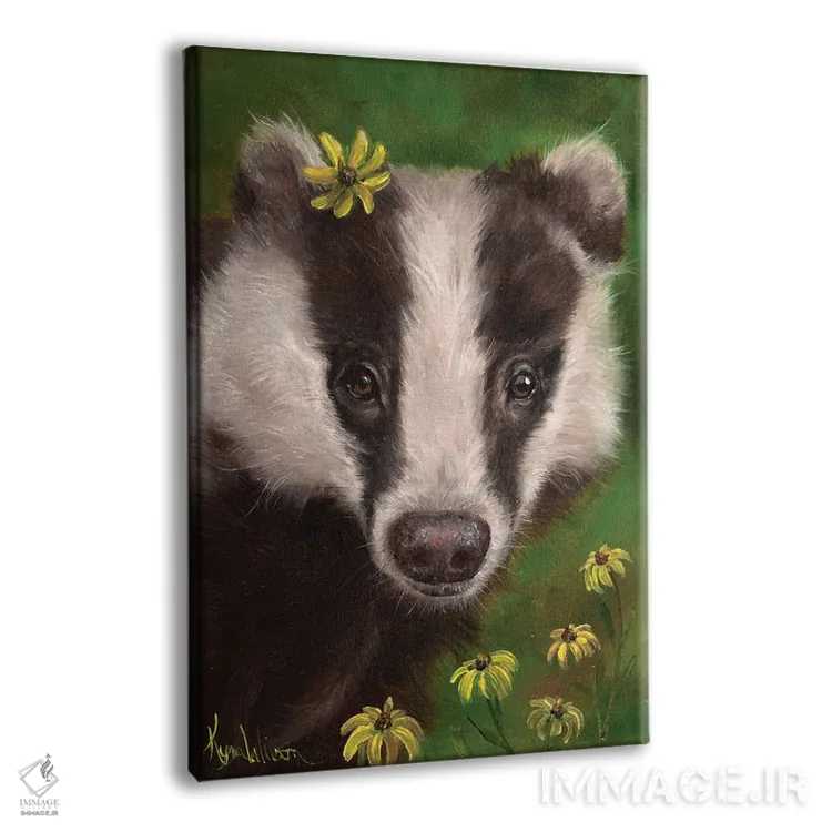 تابلو دکوراتیو گورکن اثر کایرا ویلسون - نمای پرسپکتیو محصول