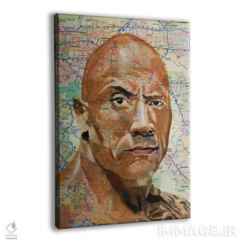 تابلو دکوراتیو دواین اثر کایل ویلیس - نمای پرسپکتیو محصول