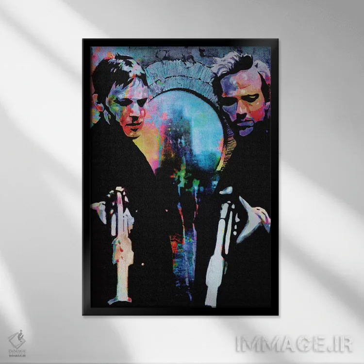 تابلو دکوراتیو قدیسان بونداک اثر کایل ویلیس - نمای قابدار مشکی