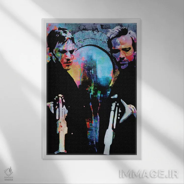 تابلو دکوراتیو قدیسان بونداک اثر کایل ویلیس - نمای قابدار سفید