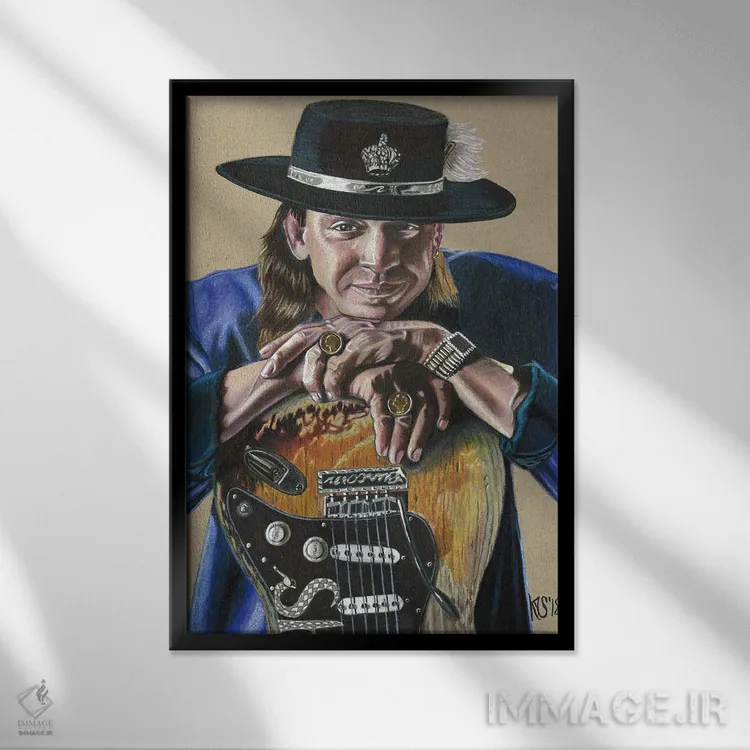 تابلو دکوراتیو استوی ری وان اثر کتی سالیوان - نمای قابدار مشکی