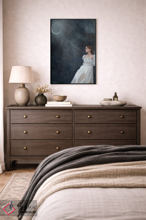 تابلو دکوراتیو پرواز کن به سوی ماه اثر کایرا ویلسون - D3B