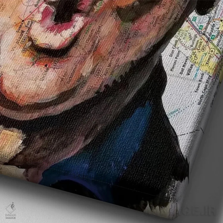 تابلو دکوراتیو جک از نیوجرسی اثر کایل ویلیس - نمای نزدیک بافت بوم