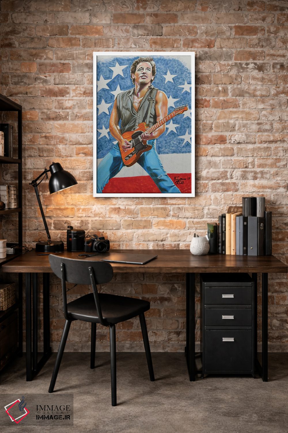 تابلو دکوراتیو بروس اسپرینگستین اثر کتی سالیوان - D1W