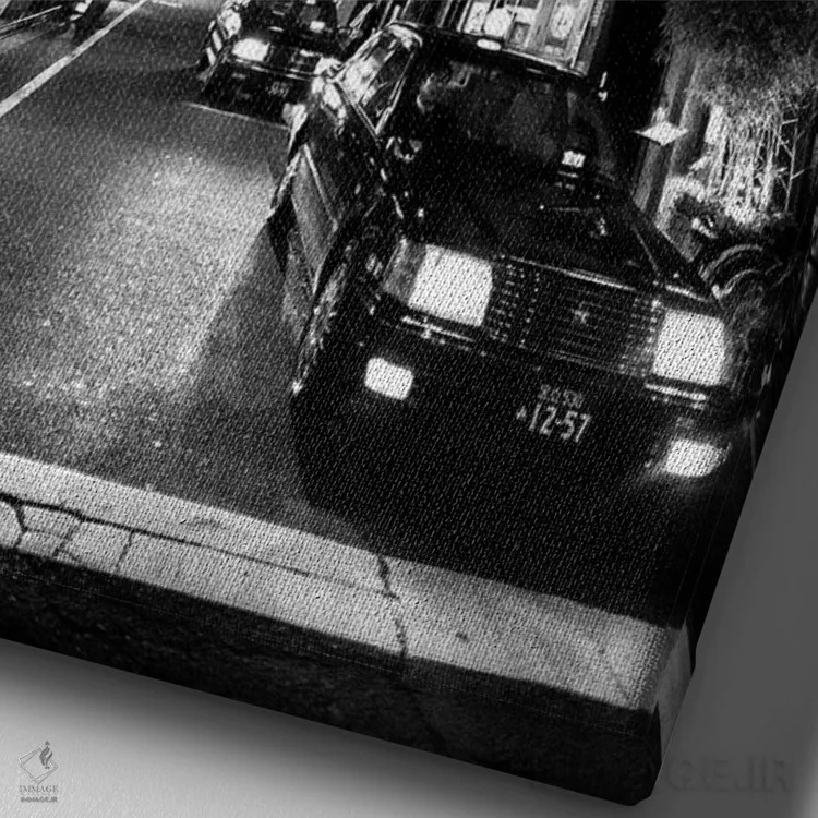 تابلو دکوراتیو یک یاکوزا، کی اف سی لطفا اثر کنزو ایجیری - نمای نزدیک بافت بوم