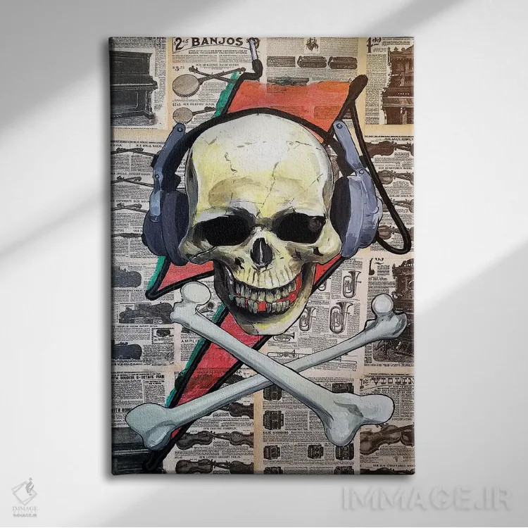 تابلو دکوراتیو میراث صدا اثر کایل ویلیس - نمای روبهرو روی دیوار