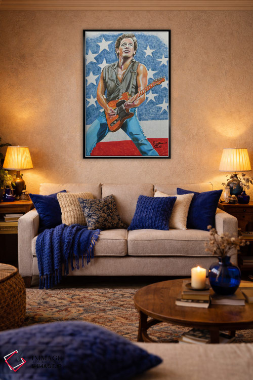 تابلو دکوراتیو بروس اسپرینگستین اثر کتی سالیوان - D4B