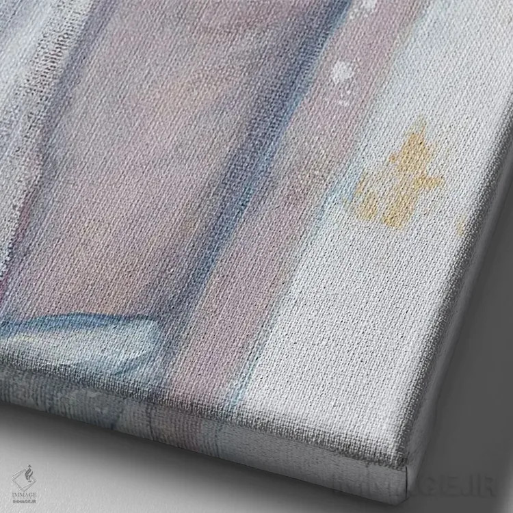 تابلو مدرن تاج خار اثر مکنزی کیسل - نمای نزدیک بافت بوم