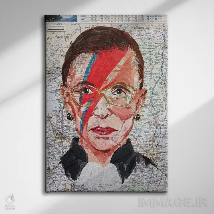 تابلو دکوراتیو روث از نیویورک اثر کایل ویلیس - نمای روبهرو روی دیوار