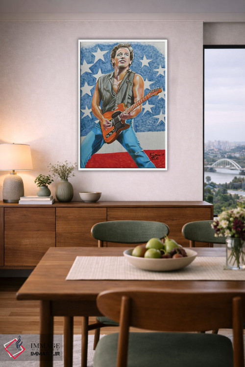 تابلو دکوراتیو بروس اسپرینگستین اثر کتی سالیوان - D6W