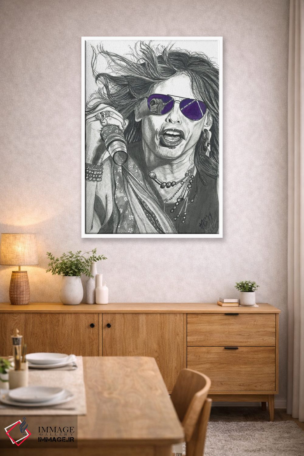 تابلو دکوراتیو استیون تایلر اثر کتی سالیوان - D3W