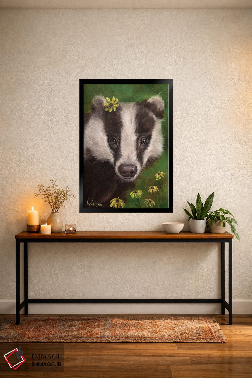 تابلو دکوراتیو گورکن اثر کایرا ویلسون - D5B