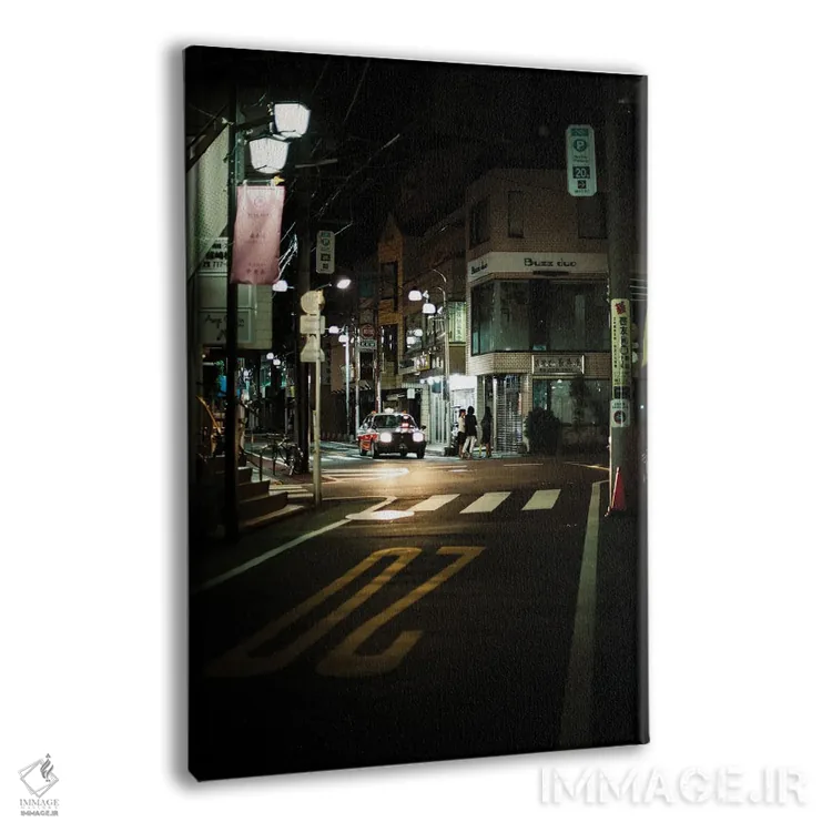 تابلو دکوراتیو تاکسی به گذشته اثر کنزو ایجیری - نمای پرسپکتیو محصول