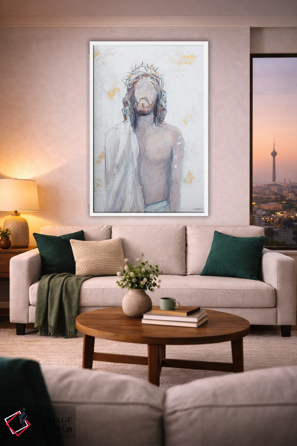 تابلو مدرن تاج خار اثر مکنزی کیسل - D1W