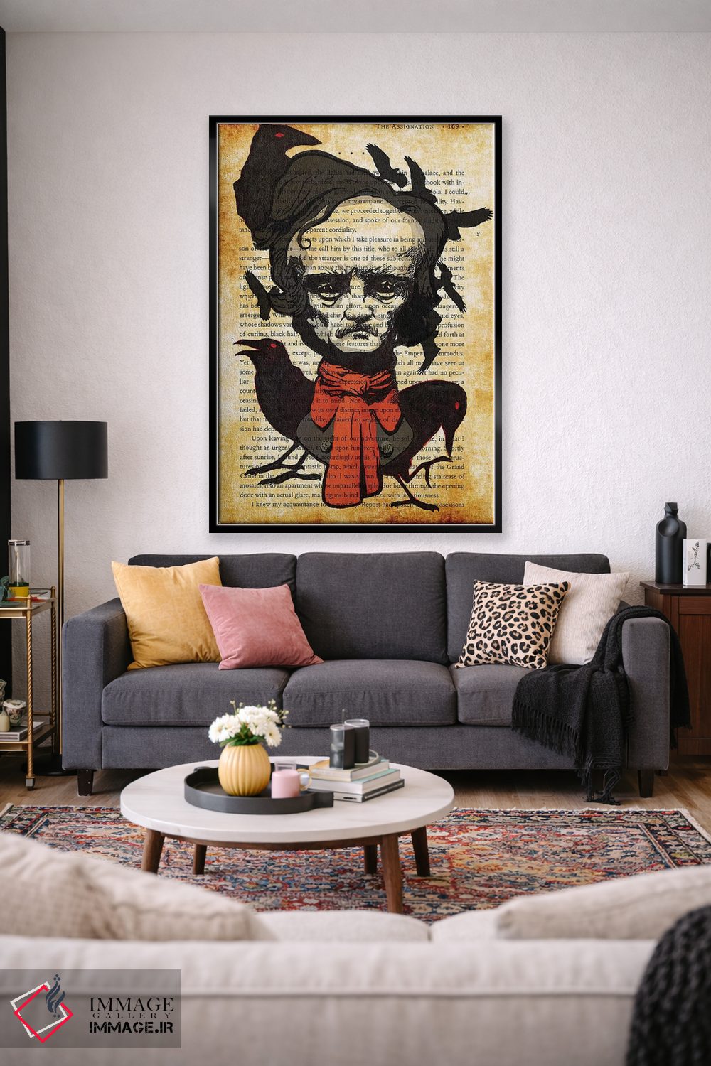 تابلو دکوراتیو ادگار آلن پو اثر کایل ویلیس - D1B