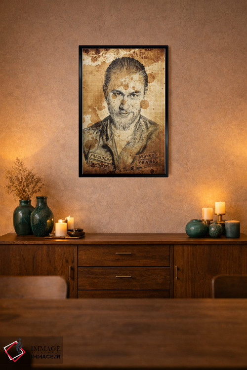 تابلو دکوراتیو جکس از سریال "فرزندان هرج و مرج" با خودکار اثر کایل ویلیس - D2B